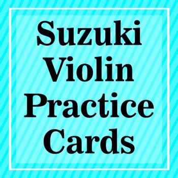 Suzuki Violin Practice Flash Cards Part 2 By Suzuki Violin Practice Shop