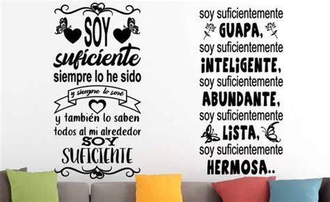 Vinilos Decorativos Motivacionales Soy Suficiente Meses Sin Inter S