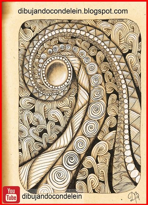 Zentangle Art Paso A Paso Dise O Ste Es El Dibujo Que Acompa A A