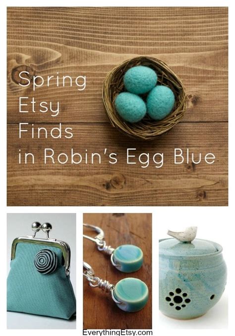 Spring Etsy Finds In Robins Egg Blue L Beginning Of