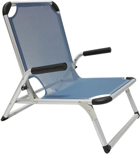 Homecall Fauteuil De Plage Pliable En Aluminium Bleu Amazon Fr Jardin