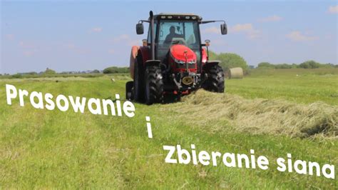 Prasowanie i zwożenie siana 2021Sianokosy Massey Ferguson Unia