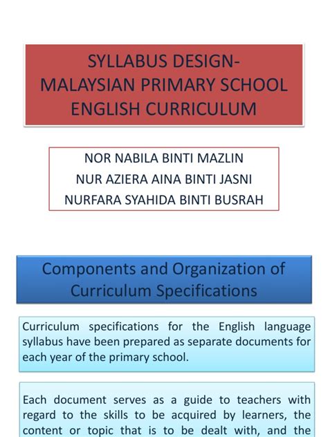 SYLLABUS DESIGN.pptx | English Language | Teachers