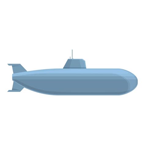 Icono De Submarino De Fuerza Vector De Dibujos Animados Barco Militar