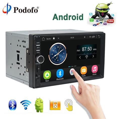 Buy Podofo Auto Radio 2 Din Android Gps Navigation Car Radio Car Stereo 7 Hd