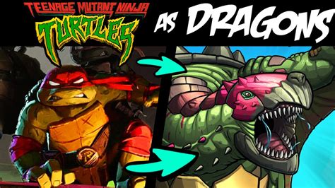 What If TEENAGE MUTANT NINJA TURTLES Characters Were DRAGONS Lore