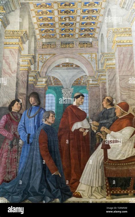 Melozzo Da Forlì Sixtus Iv Appoints Bartolomeo Platina Prefect Of The