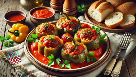 Croatian Recipe Punjene Paprike Stuffed Peppers Hungry And Chill