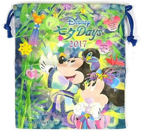 Miscellaneous Goods Mickey Minnie Drawstring Bag Disney Tanabata