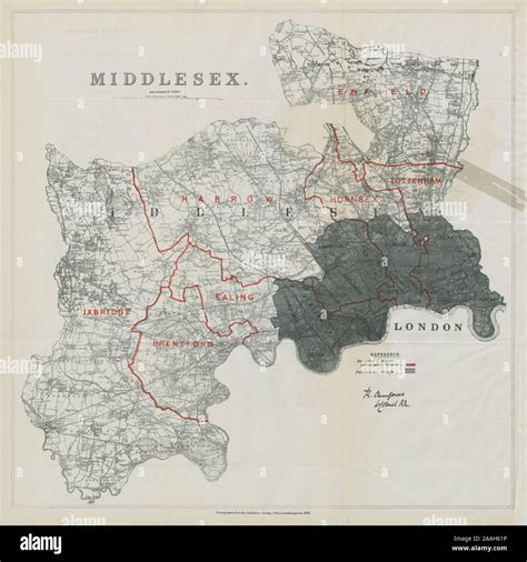 Middlesex England Map Hi Res Stock Photography And Images Alamy