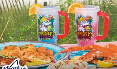 Sharky S Beach Front Restaurant Tiki Bar Panama City Beach Fl