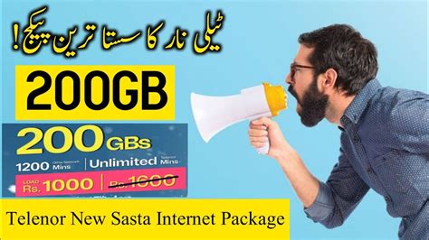 Telenor New Sasta Internet 200GB Package 2024 Telenor Free Internet