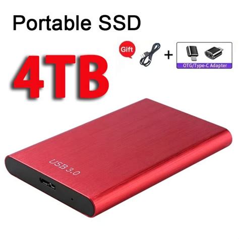 Ssd จัดเก็บข้อมูลขนาดใหญ่แบบพกพา Usb 1tb 2tb 4tb 30 Type C ความเร็วสูง