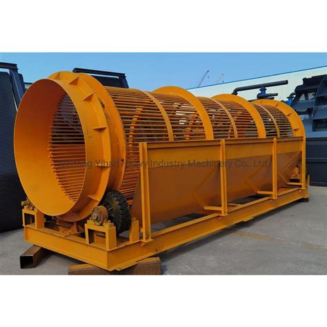 Small Drum Machine Stone Gold Rotary Washing Plant For Sand Mining