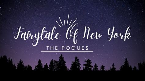 The Pogues Fairytale Of New York Lyrics Youtube