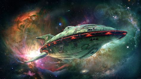 Saw this wallpaper, the Planet Express Ship in 3D, model and render created by Alexey Zakharov ...