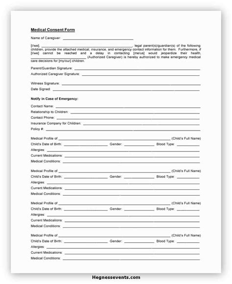 Medical Consent Form Template Ms Word Microsoft Word Excel Templates Images