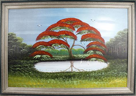 Lot Al Black Florida Highwaymen Royal Poinciana Tree