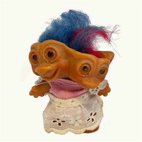 Uneeda Two Headed Troll 1965 Doll