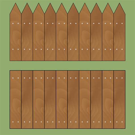 Wooden fence set vector 25423533 Vector Art at Vecteezy