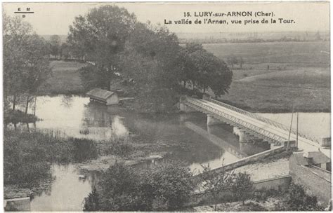 Lury Sur Arnon La Vall E De L Arnon Vue Prise De La Tour Carte