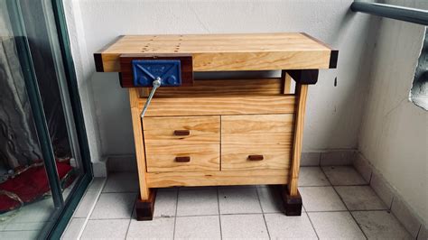 DIY Workbench with Drawers - Classic Design, Compact Size!