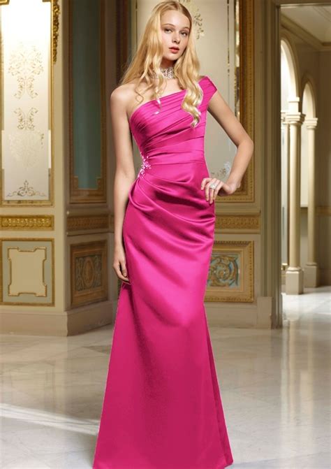 Raining Blossoms Bridesmaid Dresses: Fuchsia Bridesmaid Dress in Fall