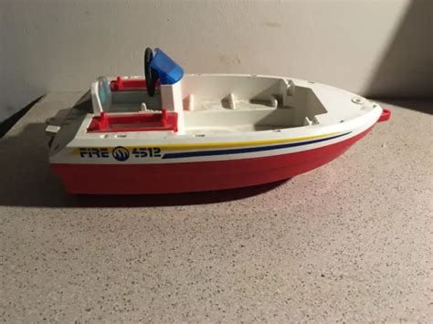 PLAYMOBIL BATEAU POMPIER n4823 pièce détachée bateau spare part