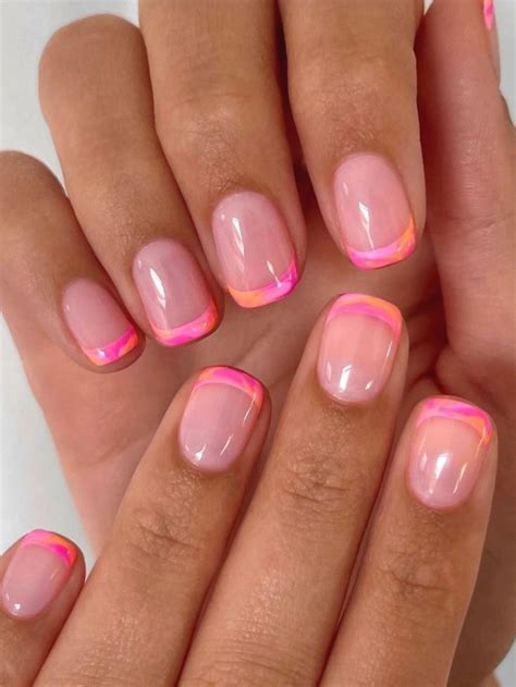 45 Stylish Pink French Tip Nails You Ll Adore Artofit