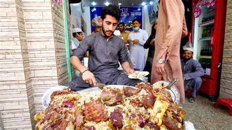 Street Food In Peshawar Giant Pulao Pakistan Street Food Tour In