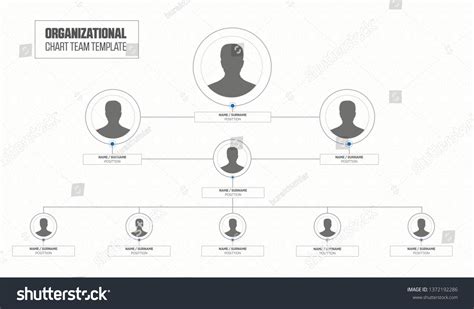 Company Organization Hierarchy Chart Template Stock Vector (Royalty ...