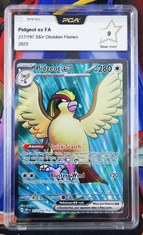 Pokemon Pca Pidgeot Ex Obsidian Flames En Kaufen Auf Ricardo