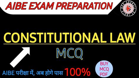 Constitutional Law Mcq Part Aibe Exam Preparation Aibe