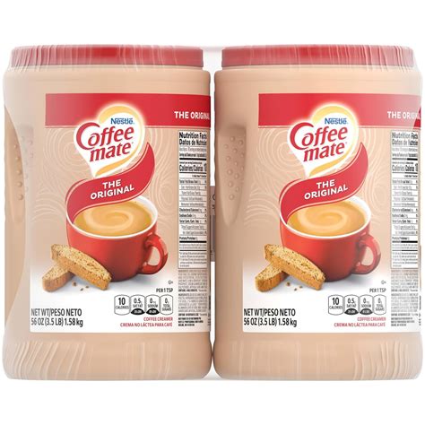 Nestle Coffee Mate Coffee Creamer Original Non Dairy Powder Creamer 56 Ounces Pack Of 2