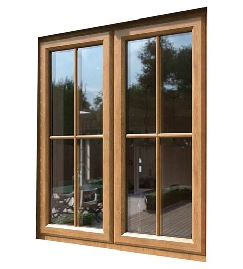 Brown Upvc Hinged Window Glass Thickness Mm At Rs Sq Ft In