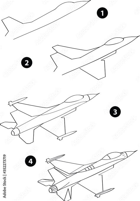 Step by step drawing learning techniques, transportation tools set ...