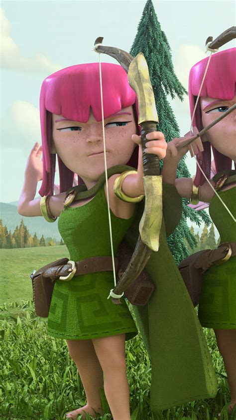 1080x1920 Clash Of Clans Animation Archers For Iphone 8 Iphone 7 Plus Iphone 6 Sony Xperia