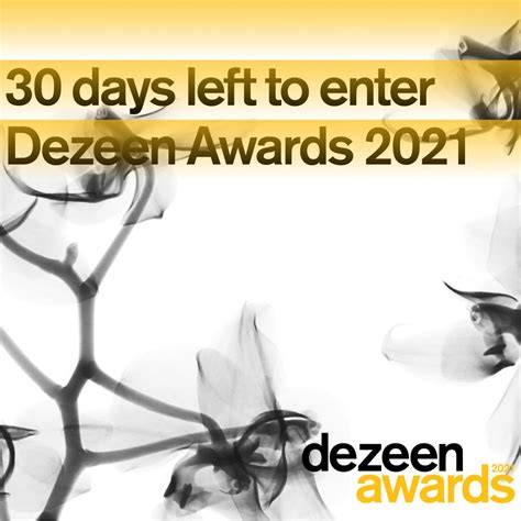 30 Days To Go Until Entries For Dezeen Awards 2021 Close Maryna Pretorius Architect