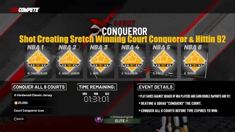 Winning Court Conqueror NBA 2K19 L Shot Creating Stretch Hittin 92