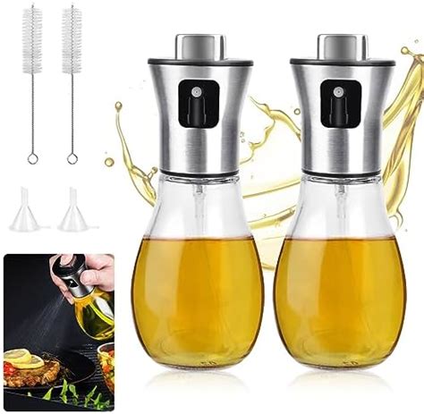 DOUSELLA 2 PCS Bouteille d Huile en Spray Pulvérisateur d Huile d Olive