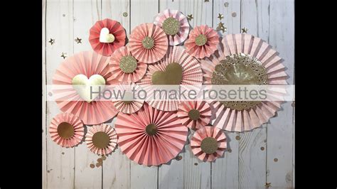 How To Make Rosettes Rosette Tutorial Youtube