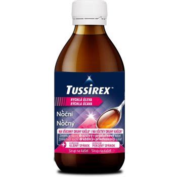 TUSSIREX noční sirup 120 ml od 169 Kč Heureka cz