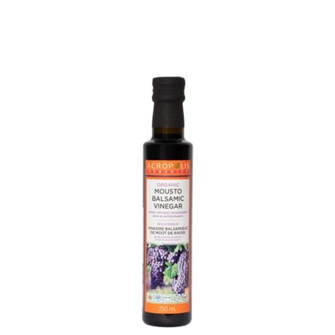 Acropolis Organics Mousto Balsamic Vinegar 250ml — Goodness Me