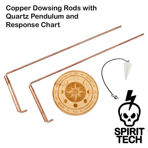 Copper Dowsing Rods With Quartz Pendulum Spirit Tech