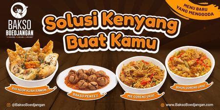 Daftar Harga Menu Delivery Bakso Boedjangan Manyar Surabaya Terbaru