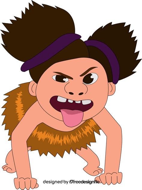 Sandy Croods Wild Child Clipart Free Download