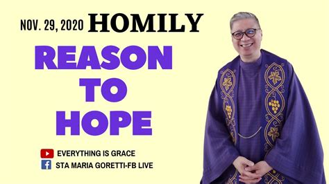 Dec. 1, 2020 | HOMILY | REASON TO HOPE - Fr. Dave Concepcion - YouTube