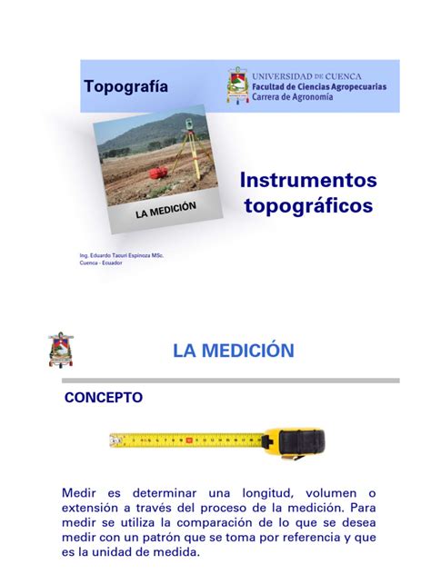 Instrumentos Topográficos Pdf Medición Topografía