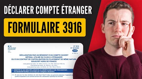 Formulaire Bis D Clarer Son Compte Titres Tranger