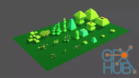 Unity Asset Simple Blocky Growing Trees